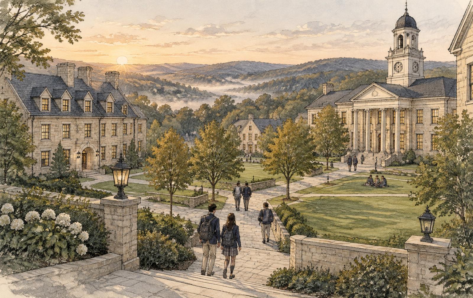 Conceptual illustration of a possible future residential academic campus
